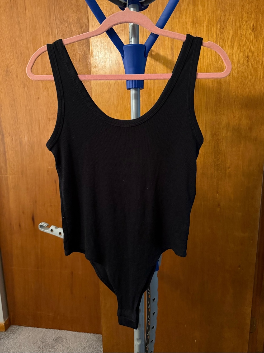 a new day Black Scoop Neck Tank Bodysuit